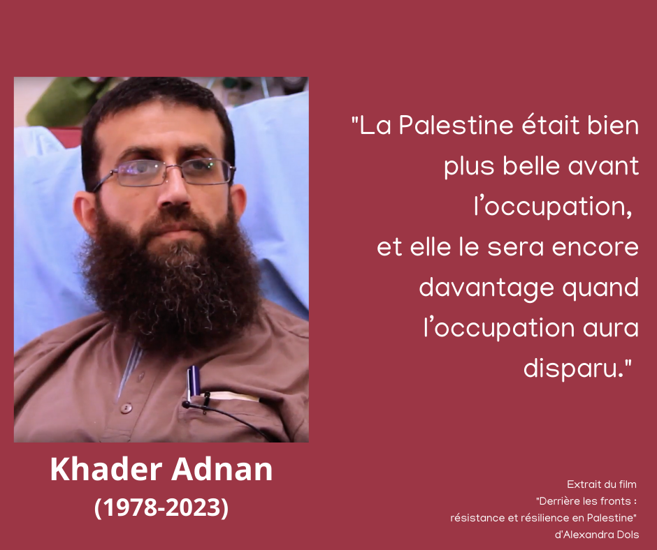 Hommage à Khader Adnan